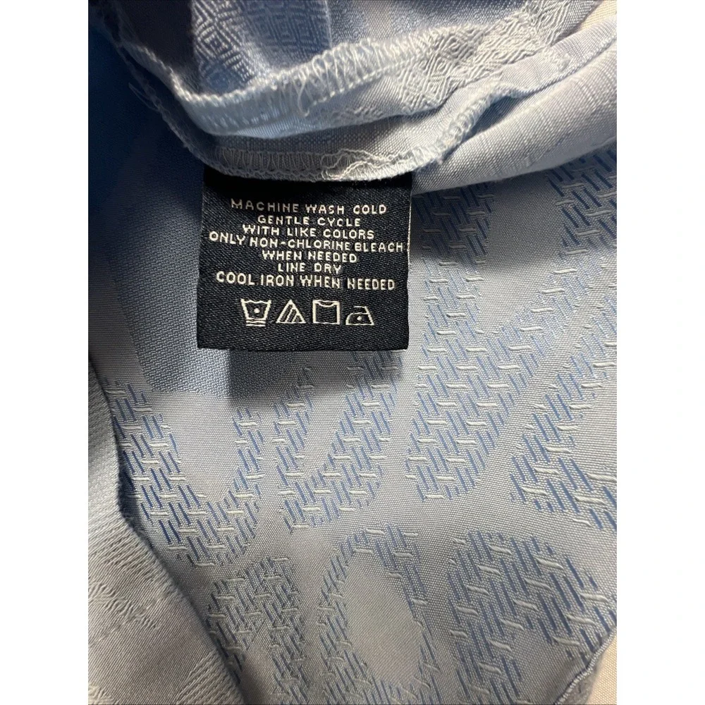 Bahama Bay Club Membership Men's Relaxed Fit Blue Floral SS Shirt Size Large
